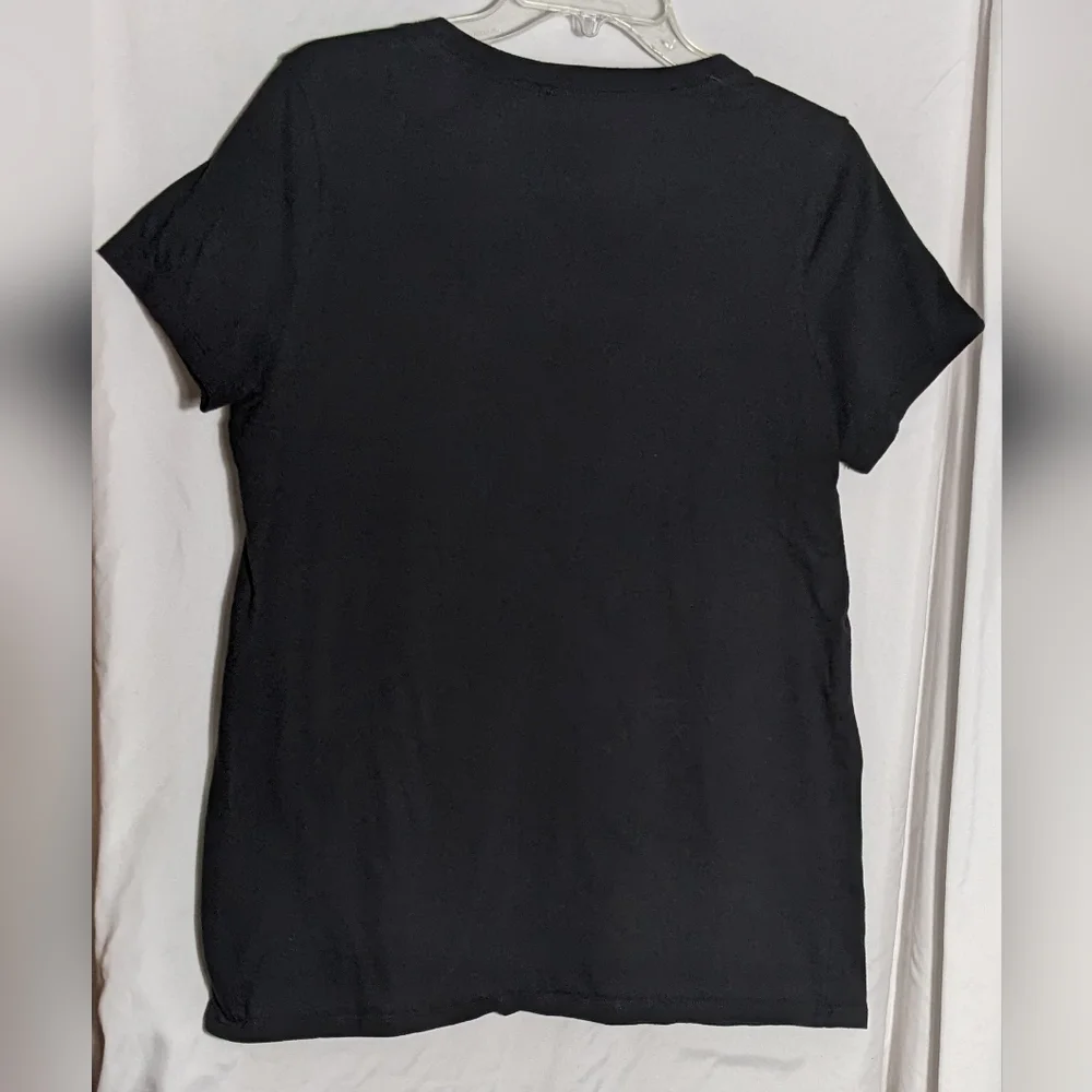 Women's Wonder Woman Black T-shirt, Sparkly Pink Graphic|‎ Size 0